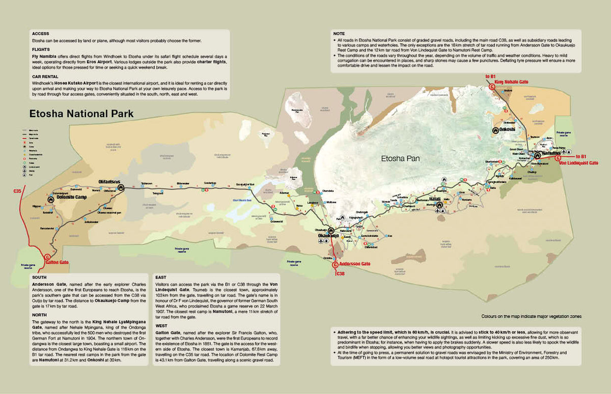 Etosha Self-Drive – Routes, Roads and Ratings - HPH Publishing South Africa